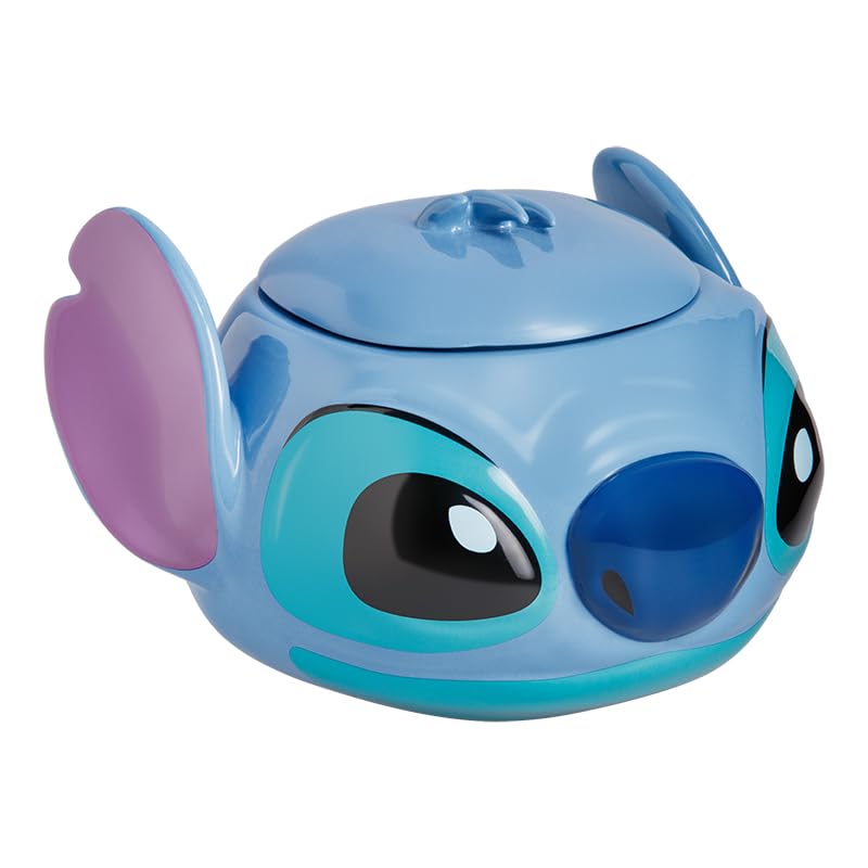 Paladone Homeware Stitch Keksdose Keramik blau mit Deckel
