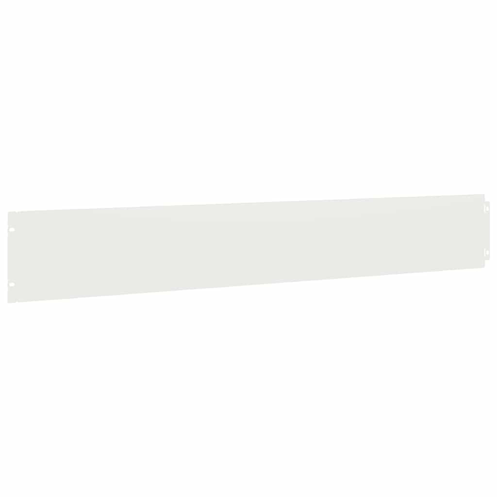 vidaXL Heim & Garten Rasenkanten 15x103 cm Weiß 10 Stück