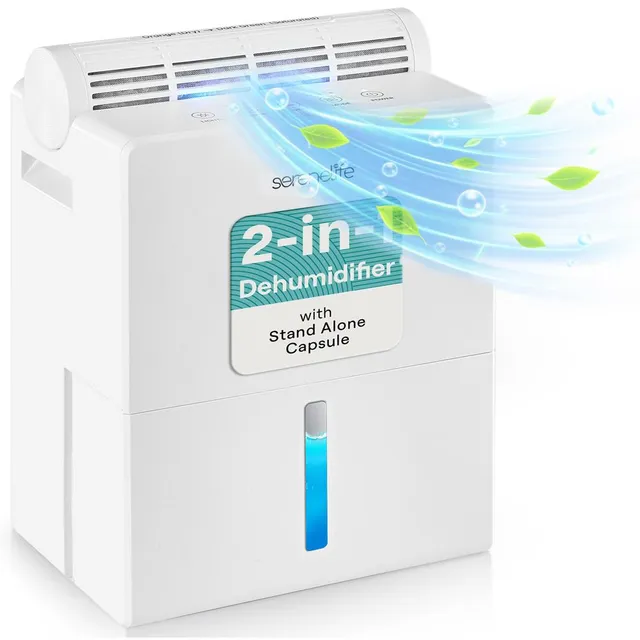 Serenelife DeHumidifiers Luftentfeuchter 2-in-1 weiß
