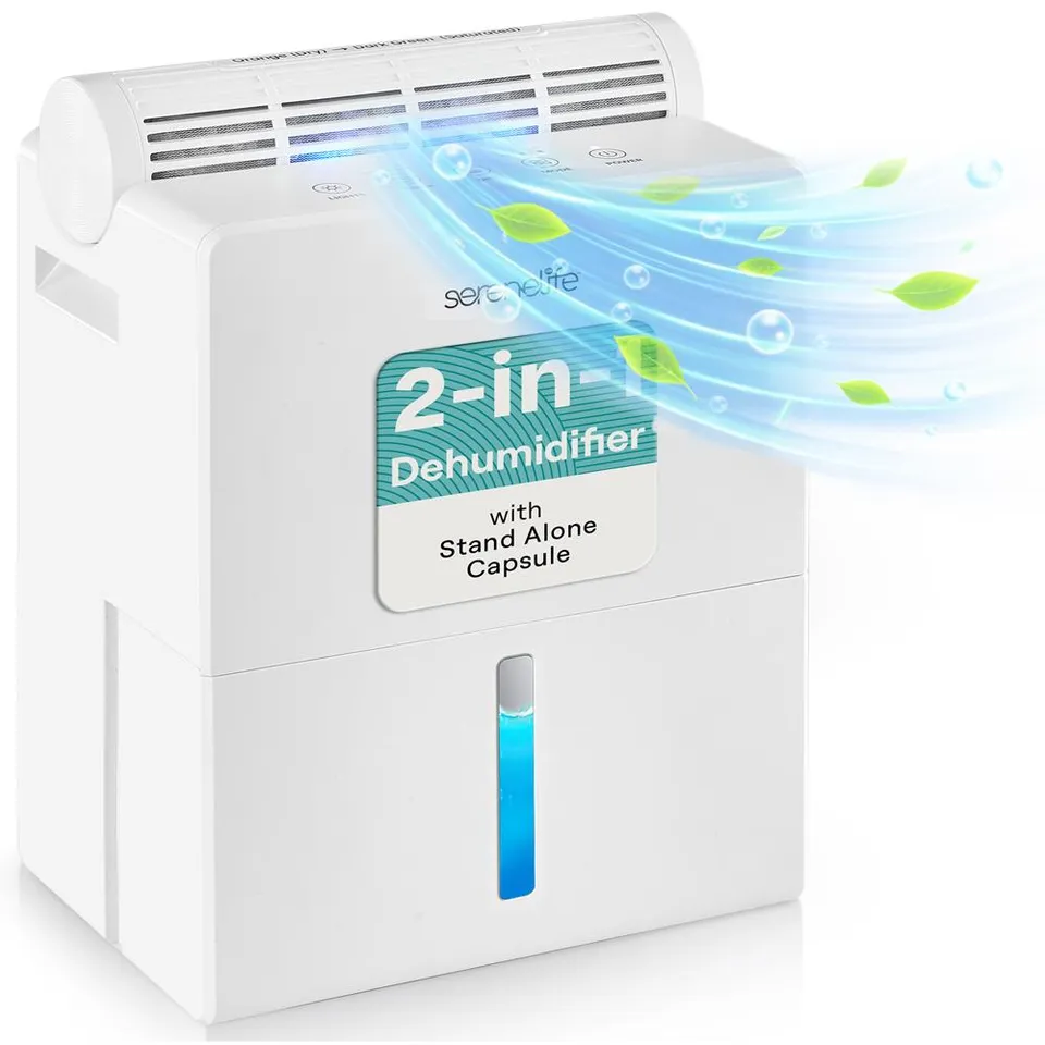 Serenelife DeHumidifiers Luftentfeuchter 2-in-1 weiß