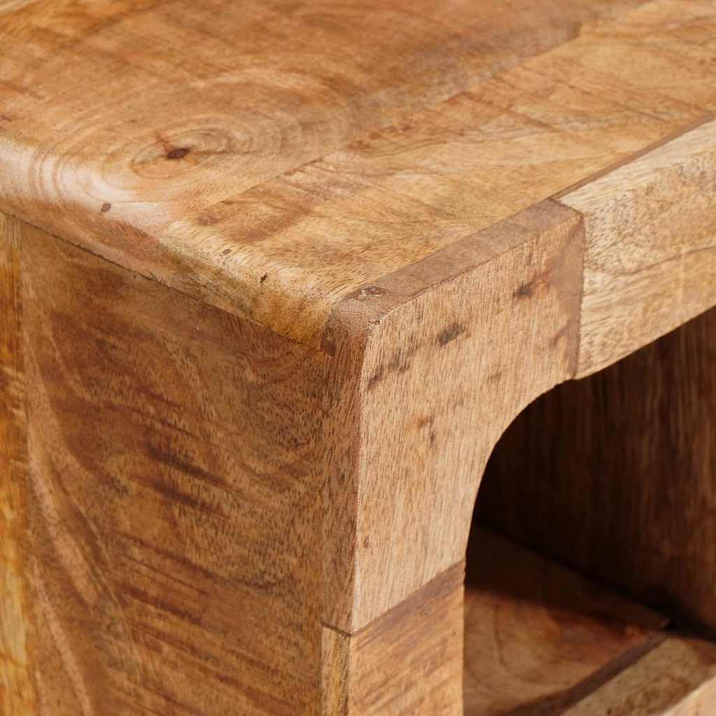 vidaXL Möbel Weinregal Braun Massivholz Mango 44x30x35 cm