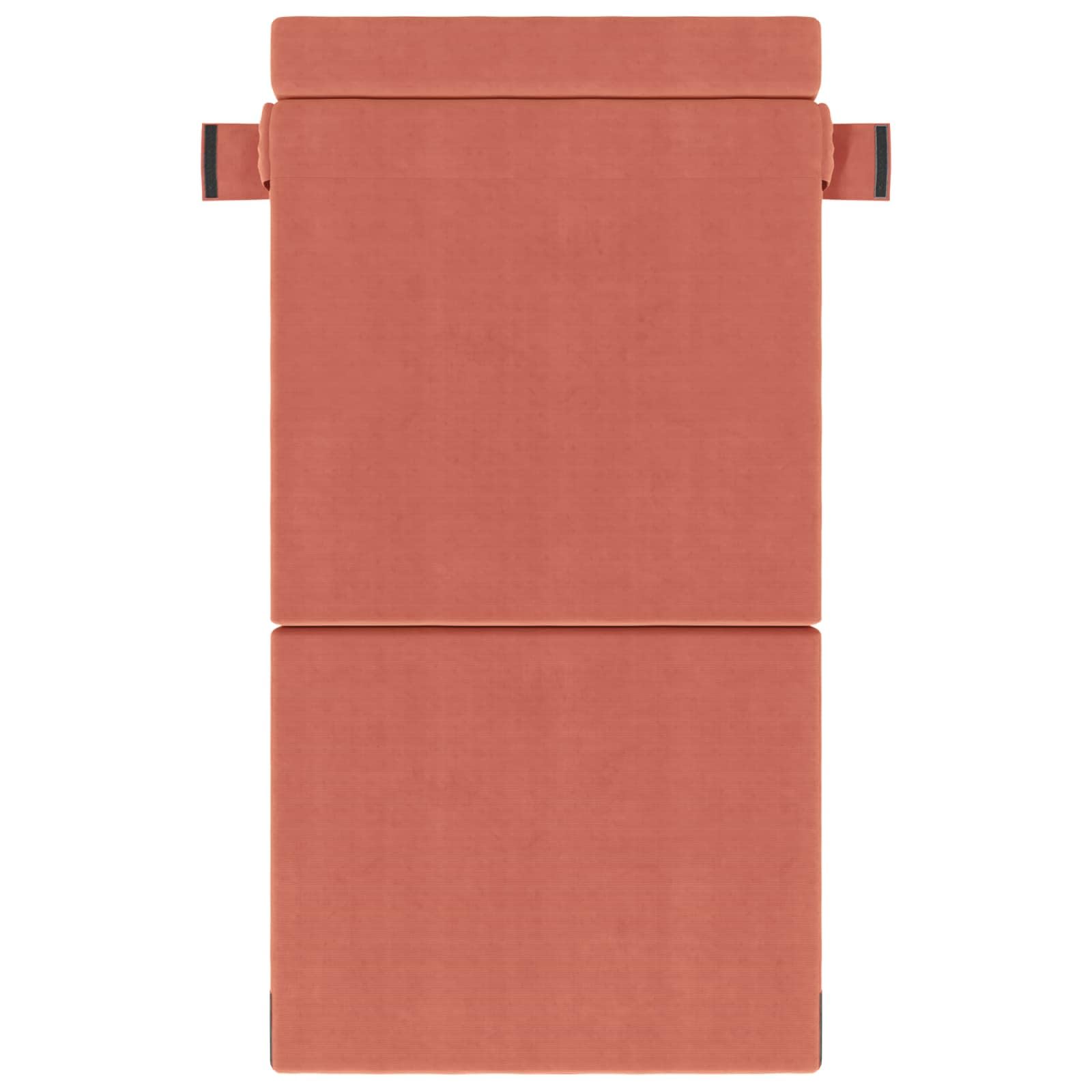 vidaXL Möbel Klappsofa Bett Rot-Orange 100 cm Stoff Schaumstoff