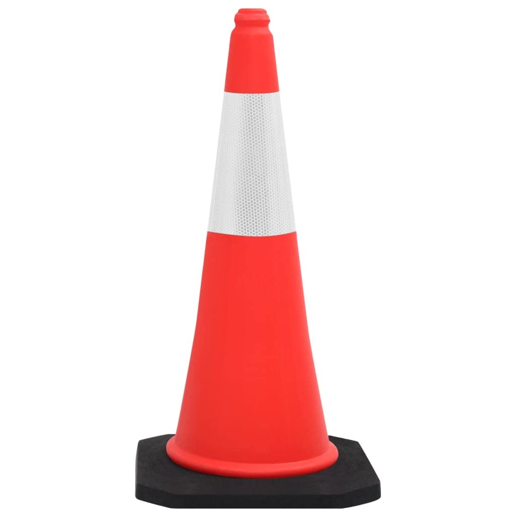 vidaXL Leitkegel 10x 75cm HDPE rot reflektierend Set
