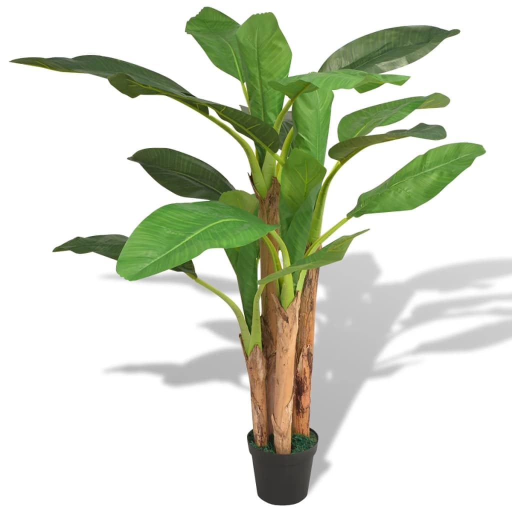 vidaXL Heim & Garten Künstlicher Bananenbaum 150cm grün Topf