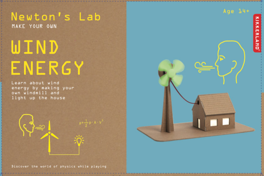 Kikkerland Newton's Lab Wind Energy Kit Bastelset