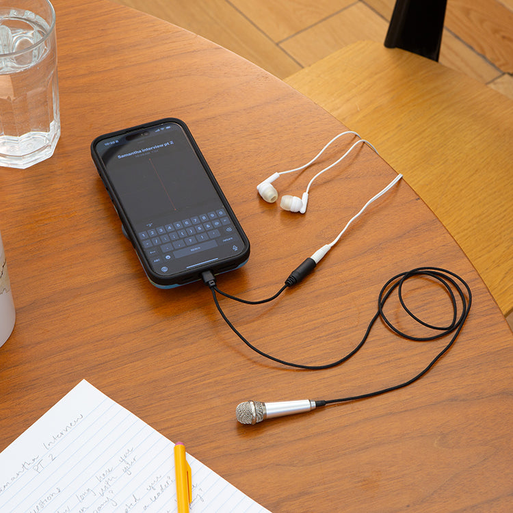 Kikkerland Plug & Play Microphone Mikrofon Mini USB-C