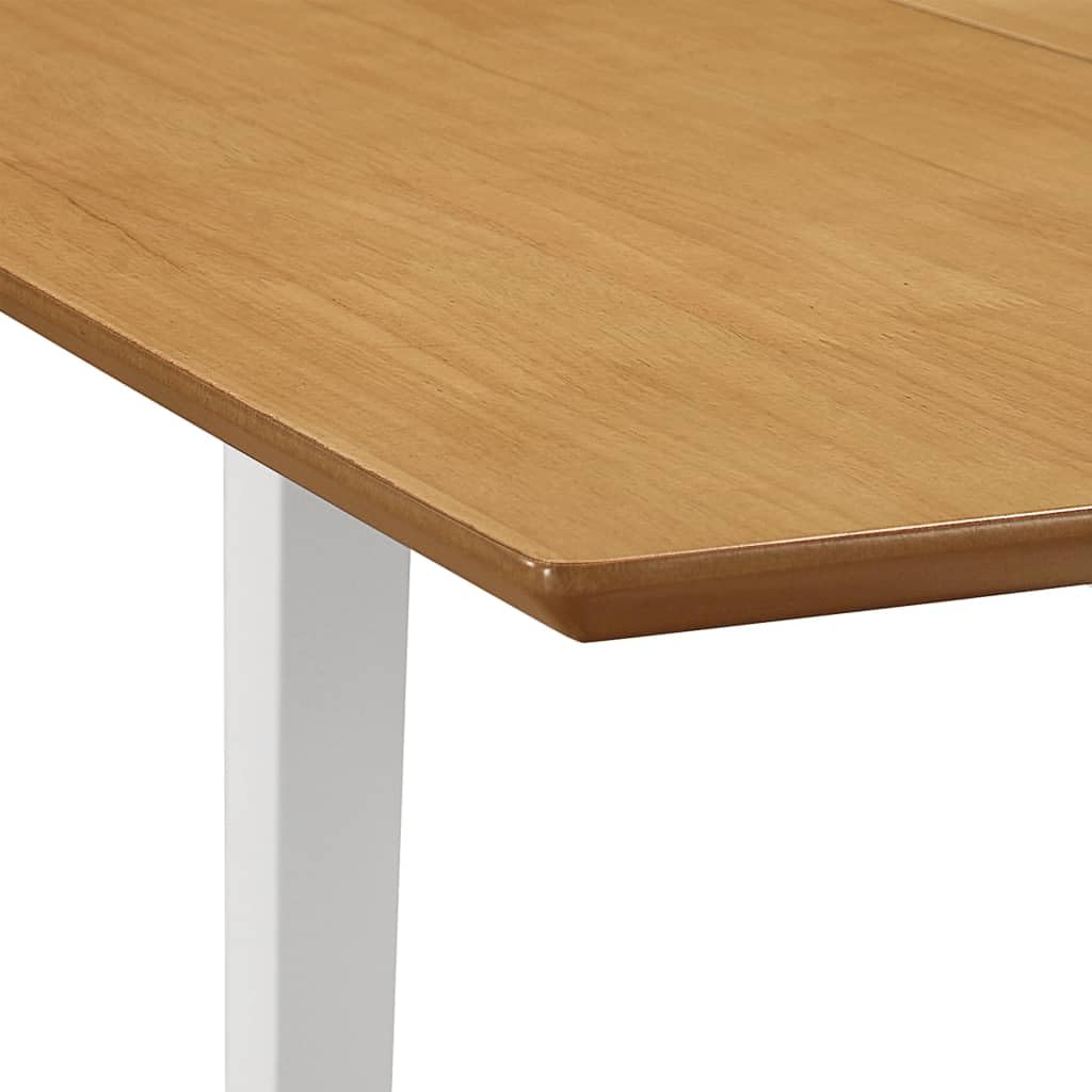 vidaXL Heim Garten Essgruppe 3-tlg. ausziehbar Weiß MDF