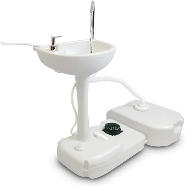 Serenelife Bathroom Waschbecken mobil 17 L mit Fußpumpe