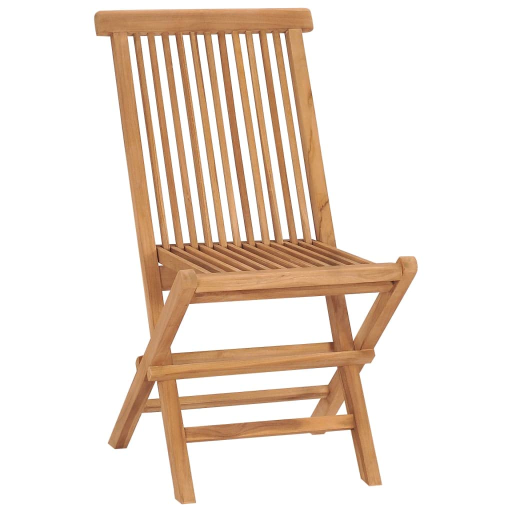vidaXL 3-tlg. Garten-Essgruppe Teak Massivholz klappbar