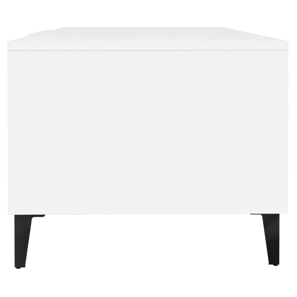 vidaXL Möbel Couchtisch Weiß Holzwerkstoff 102 cm
