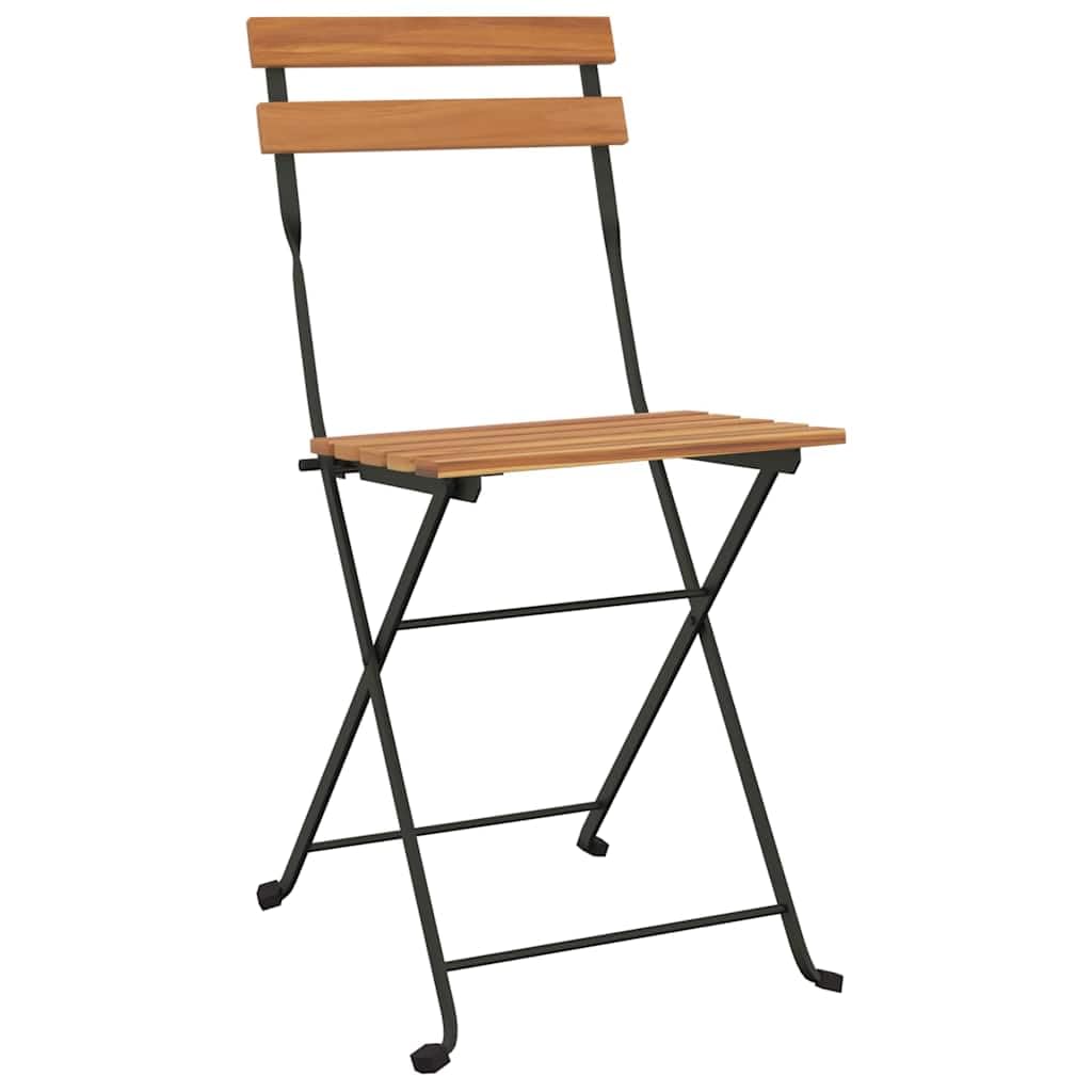 vidaXL Heim & Garten Bistro Set 3-tlg Teak klappbar