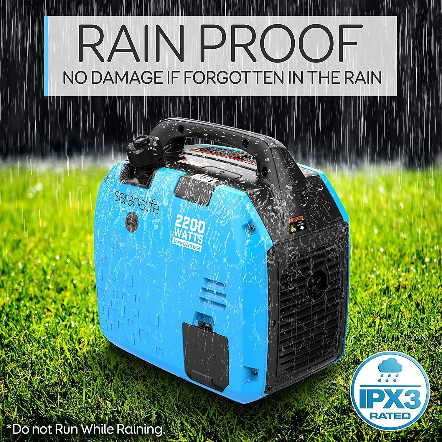 Serenelife Inverter Stromerzeuger 2200W Tragbar mit USB