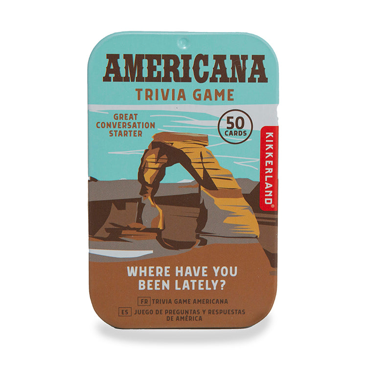 Kikkerland Play Americana Trivia Quizspiel Dose USA-Fragen