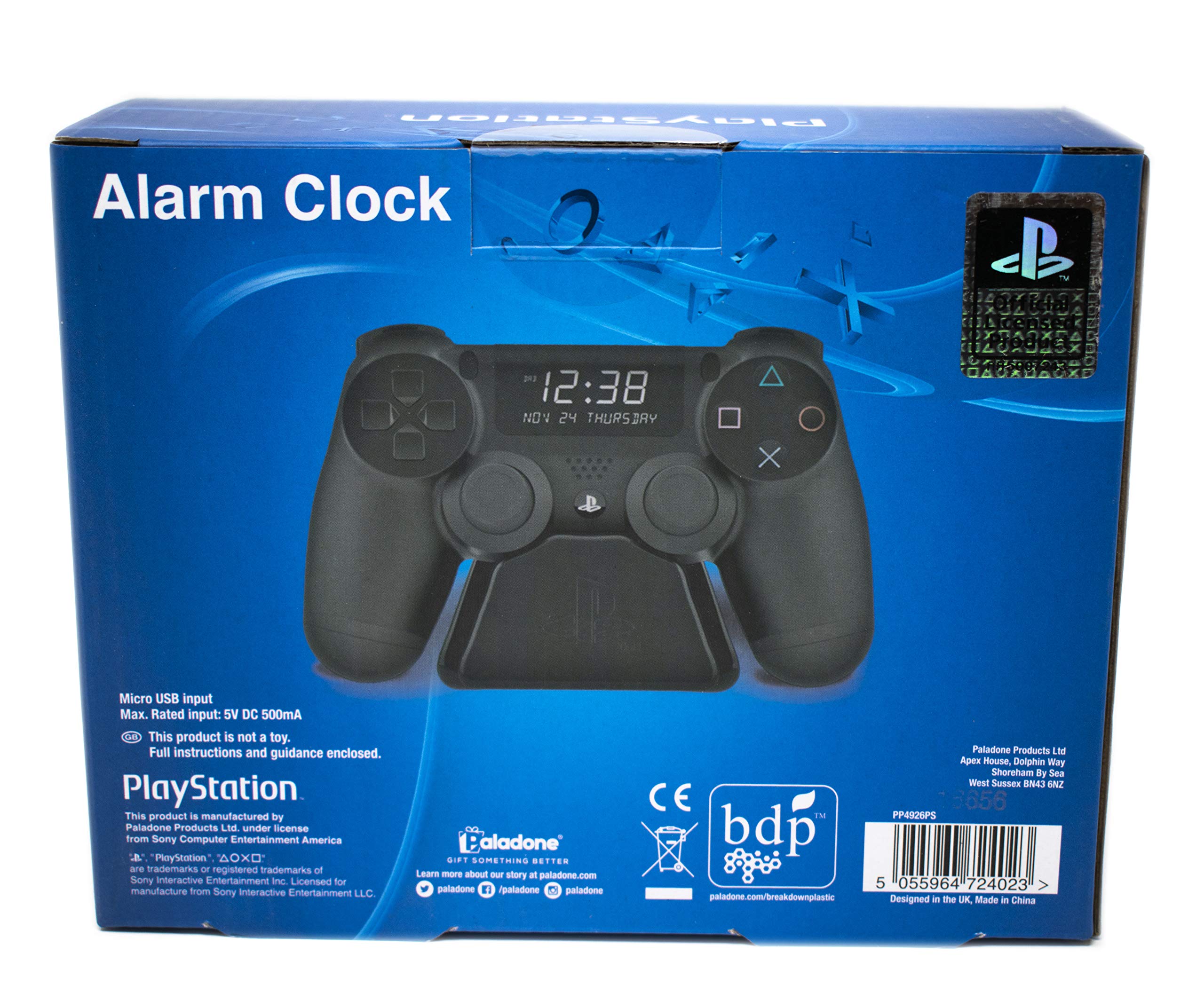 Paladone Homeware Playstation Digital Wecker Controller LCD