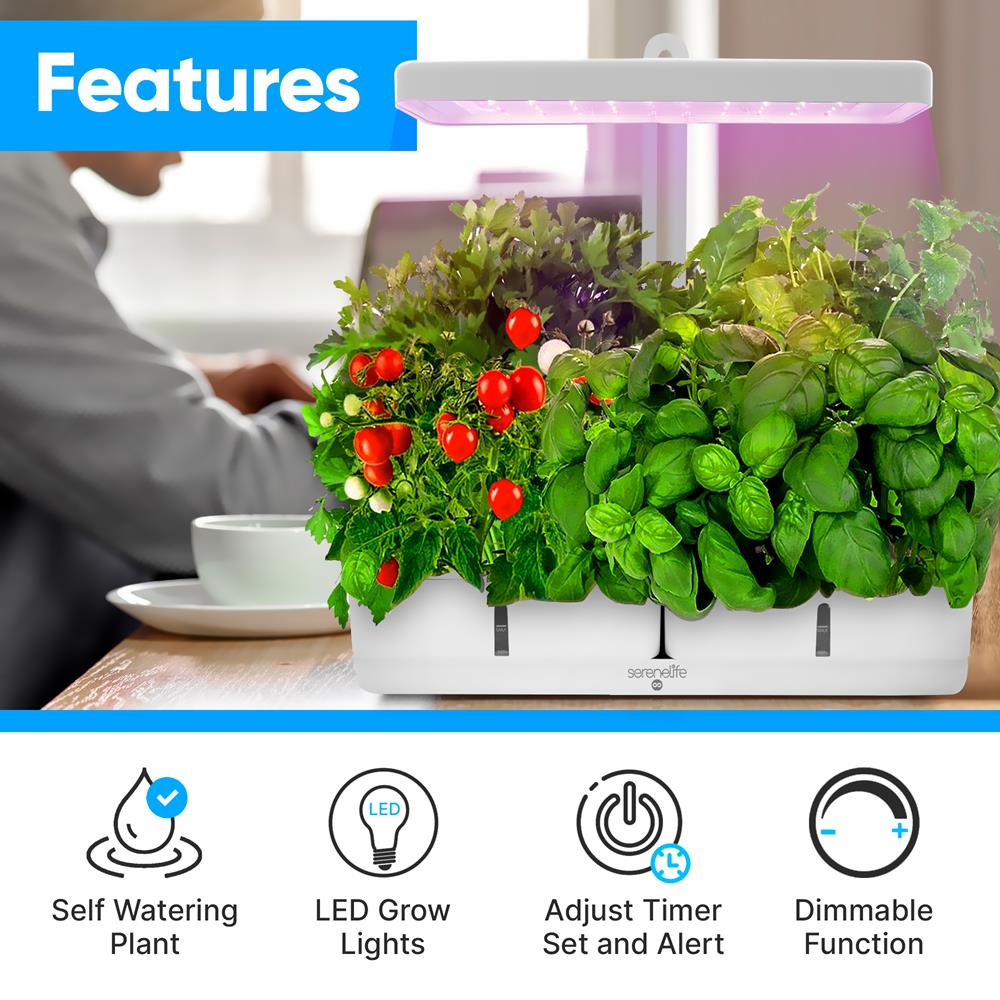 Serenelife Indoor Garden SLGLF120 Indoor-Garten LED Hydroponik 8er