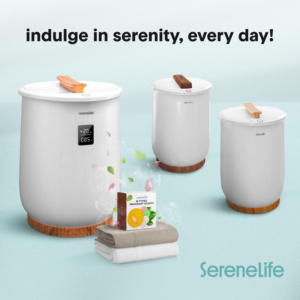 Serenelife Towel Warmers Handtuchwärmer Weiß 20L