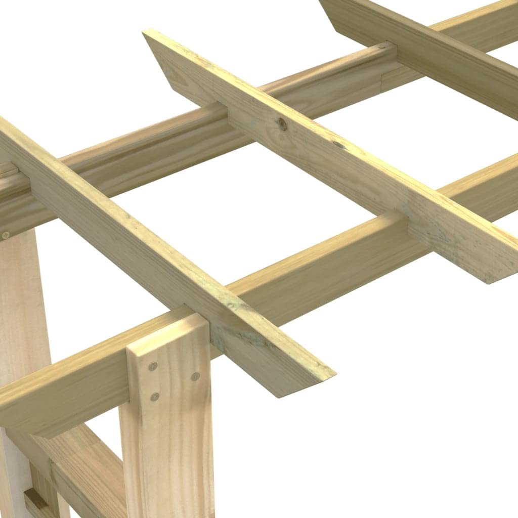 vidaXL Rosenbogen Holz 150x60x204 cm imprägniert