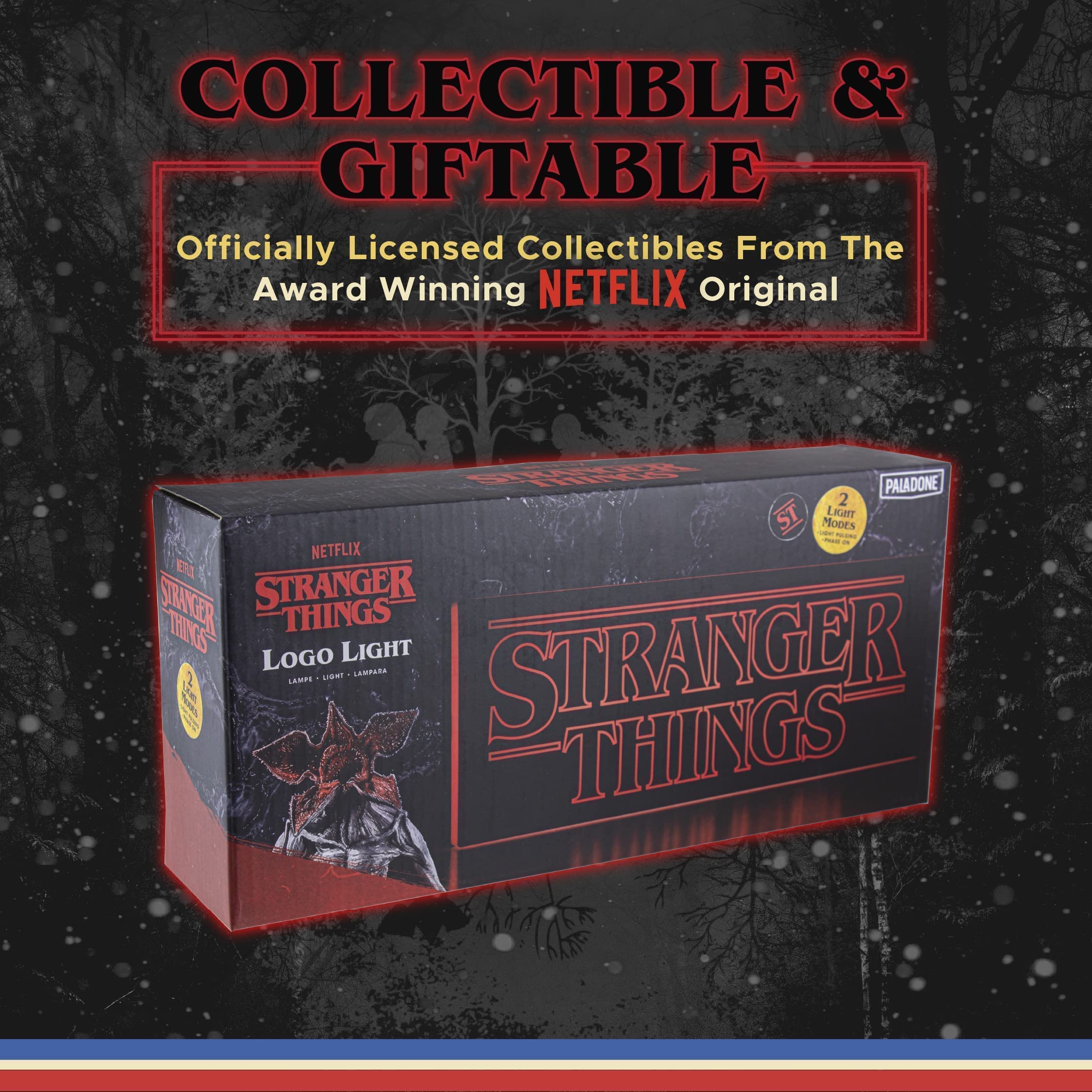 Paladone Lighting Stranger Things Logo Licht 2 Modi Tischleuchte