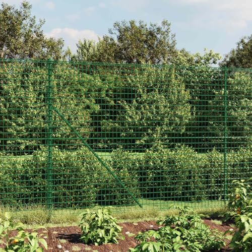 vidaXL Heim & Garten Maschendrahtzaun Gartenzaun Grün Verzinkt