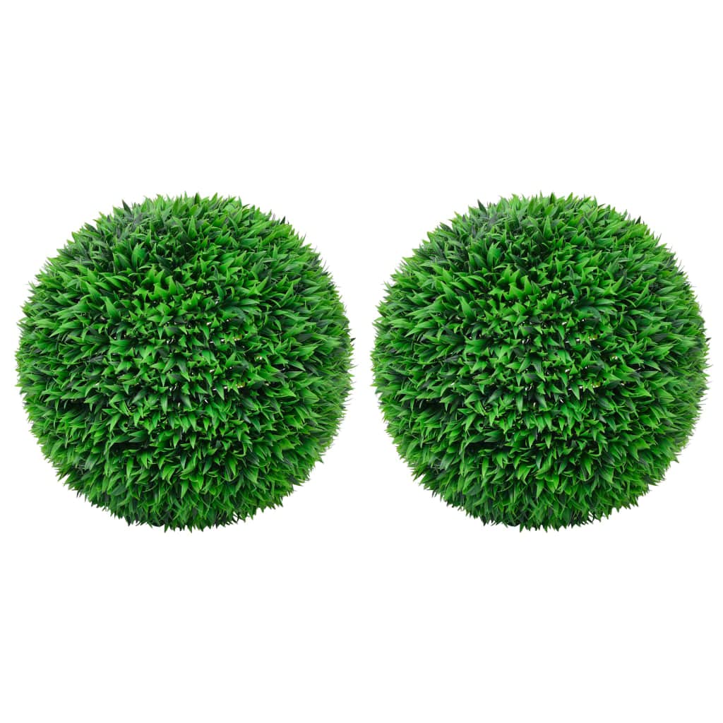 vidaXL Buchsbaumkugel Künstlich Grün 20 cm 2er Set