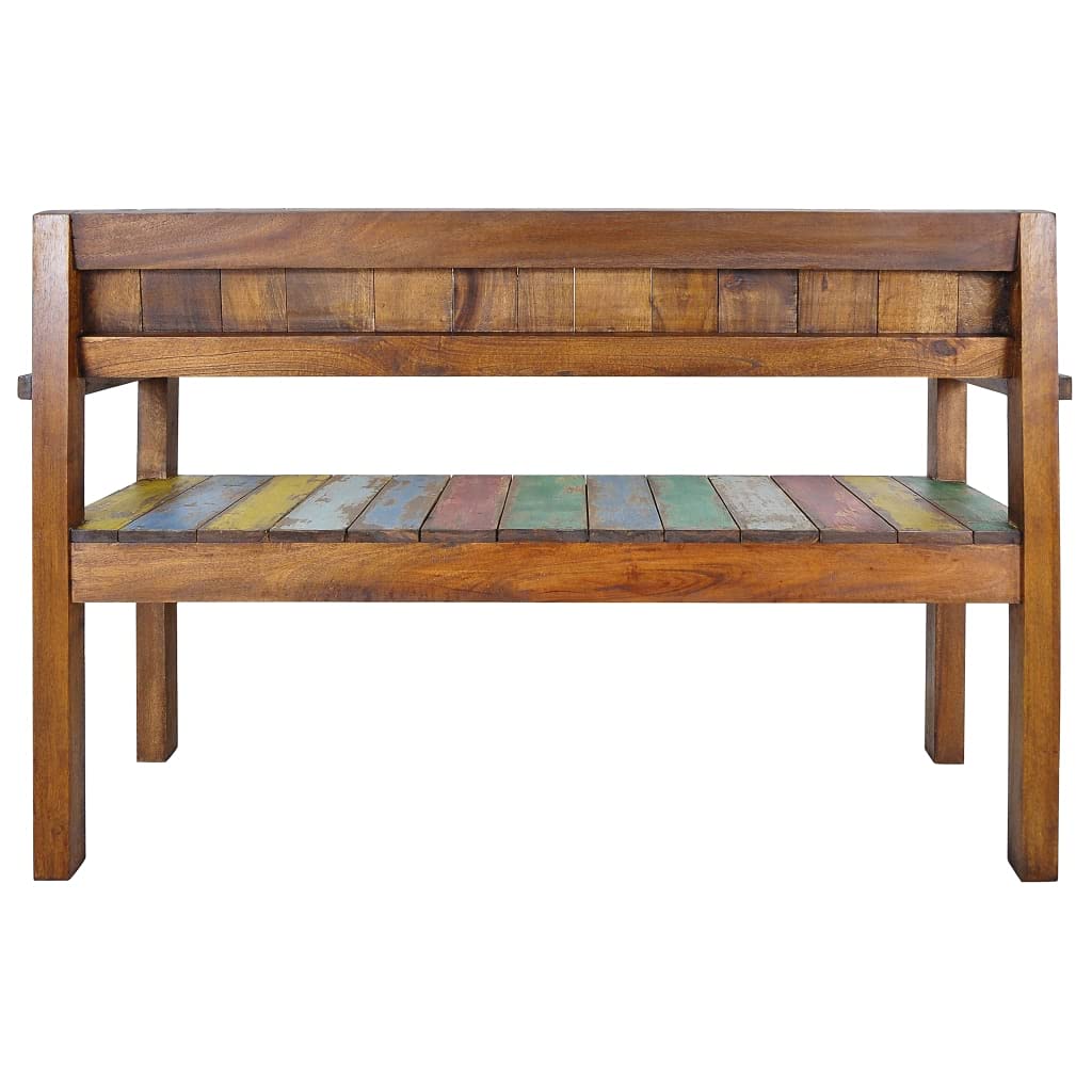 vidaXL Sitzbank Vintage 115cm Altholz mehrfarbig