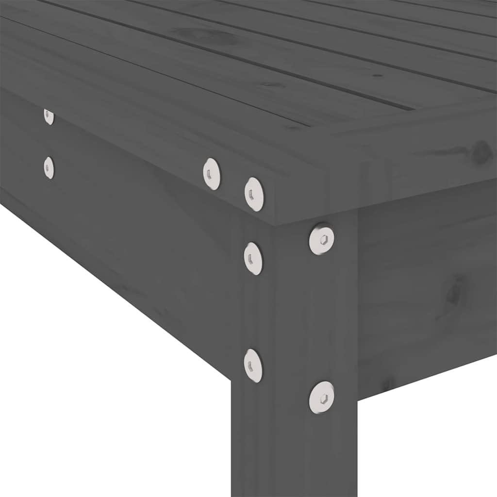 vidaXL Heim & Garten 3-tlg. Gartenbar-Set Holz Graue Kiefer