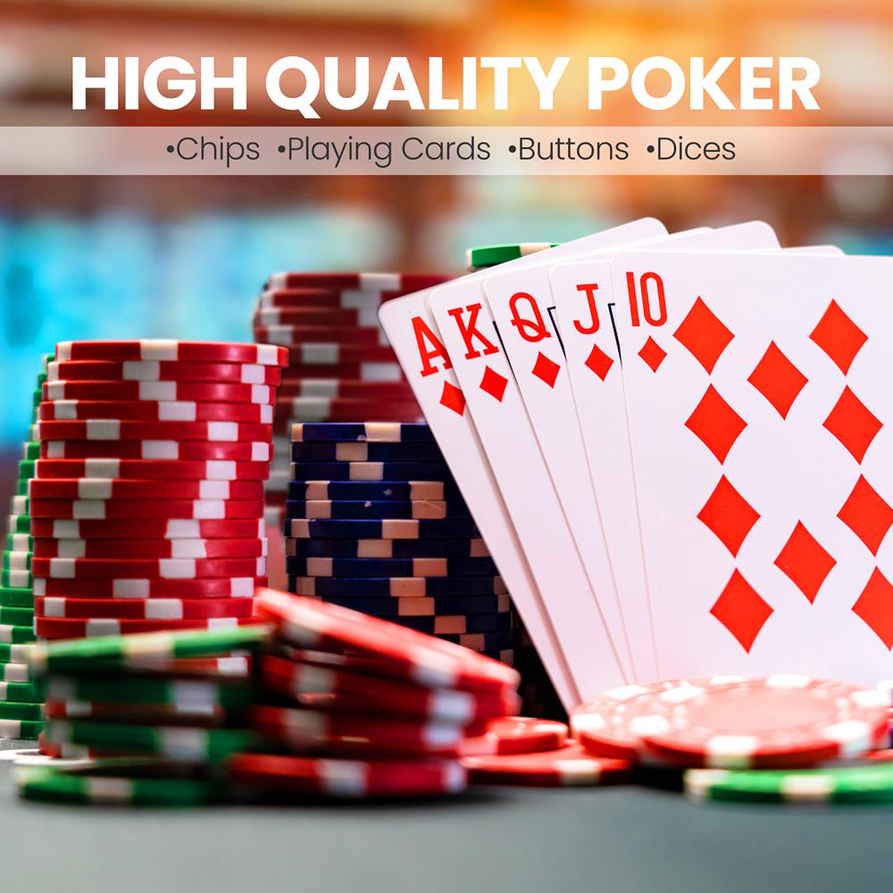 Serenelife Game Tables Pokerkoffer 200 Chips Alu