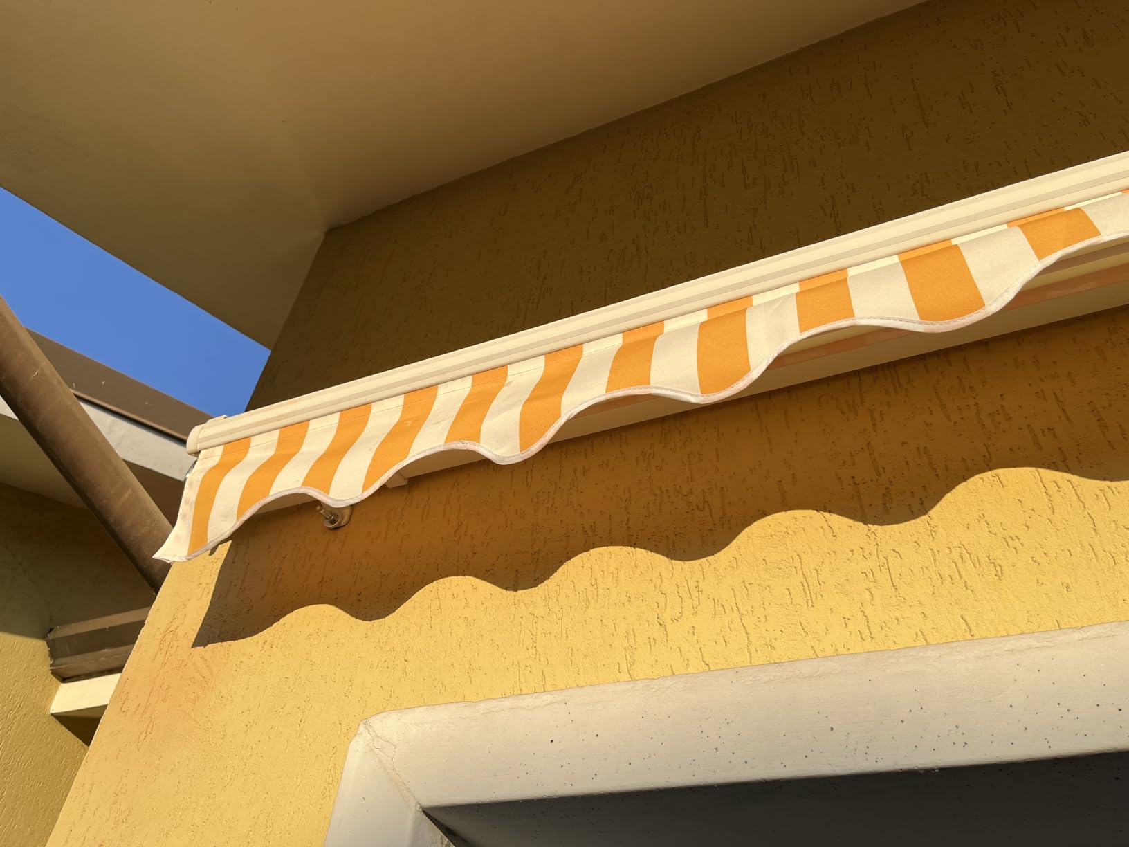 vidaXL Markise 450x350cm Anthrazit-Weiß manuell Alu
