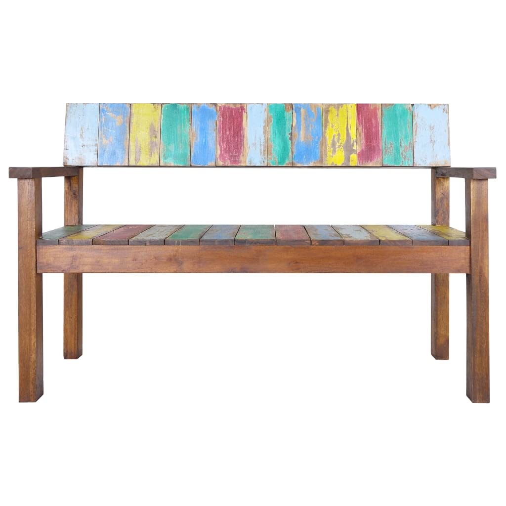 vidaXL Sitzbank Vintage 115cm Altholz mehrfarbig