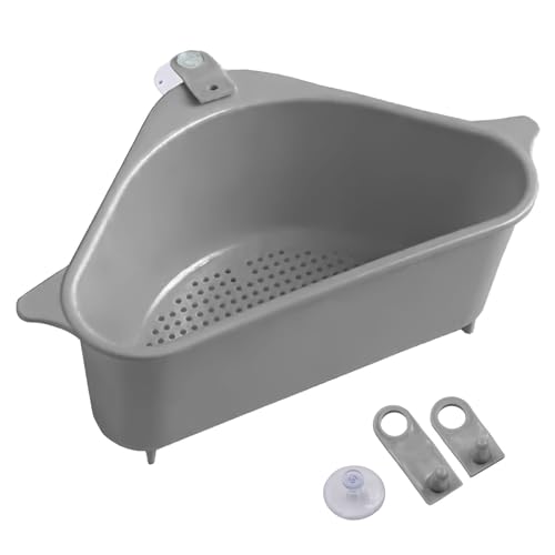 Intirilife Spülbeckensieb Filterkorb grau Kunststoff 24 cm