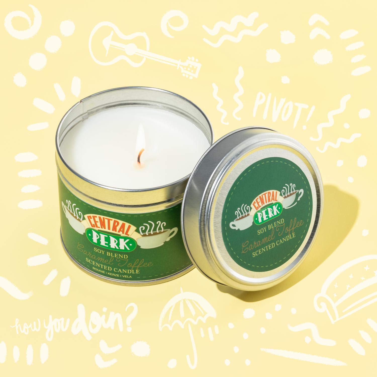 Paladone Homeware Friends Duftkerze Karamell-Toffee Dose