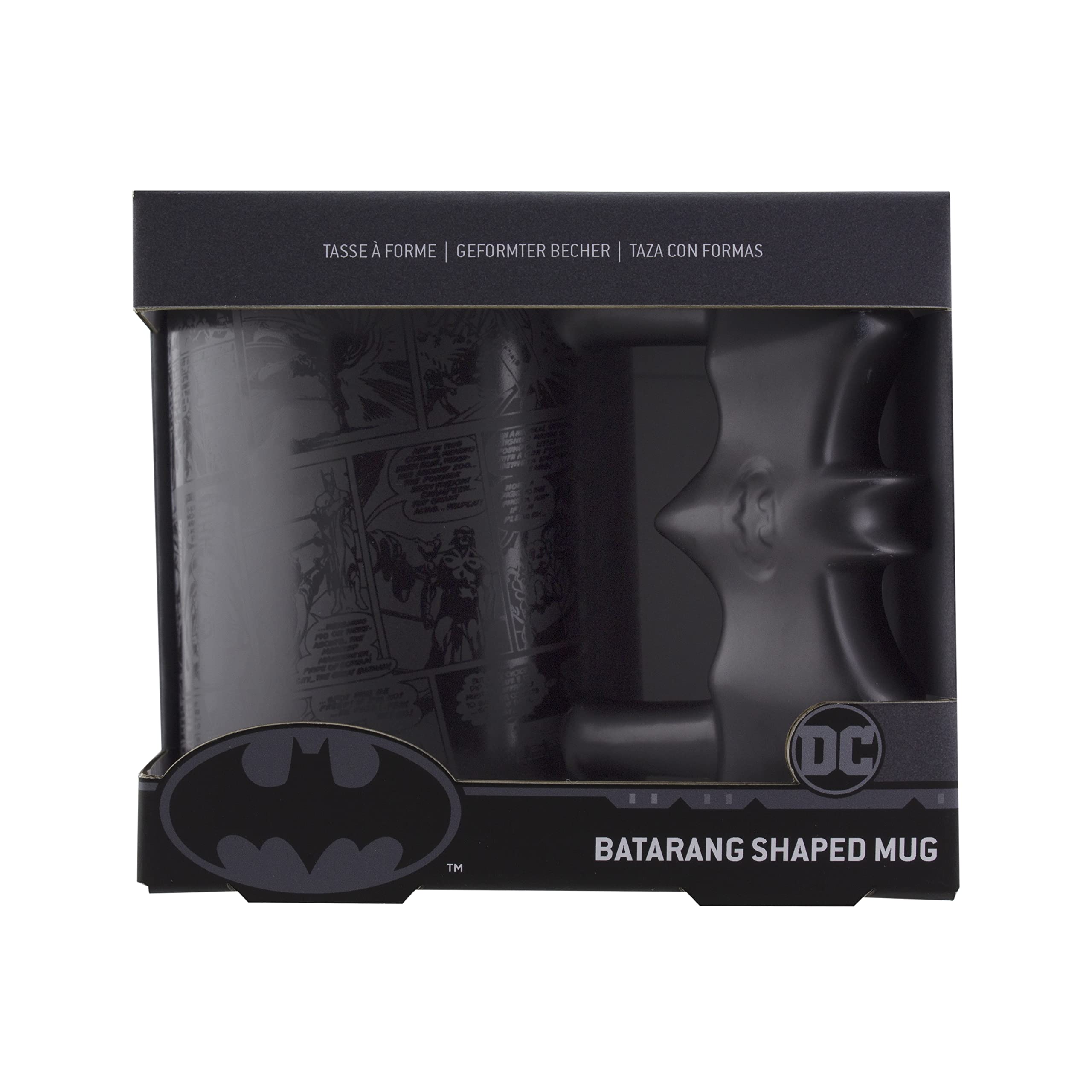 Paladone Drinkware Batman Becher Modern Batarang-Griff 450 ml schwarz