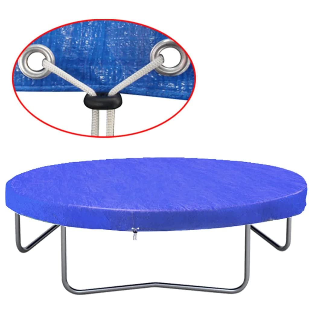 vidaXL Trampolinabdeckung 360-367 cm PE 90 g/m²