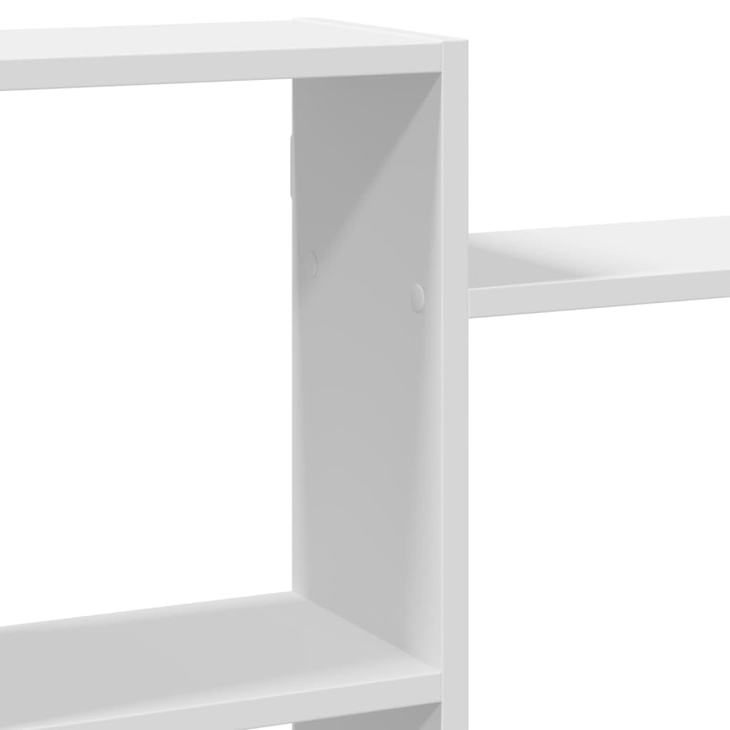 vidaXL Wandregal Weiß 159x18x65 cm Holzwerkstoff schwebend