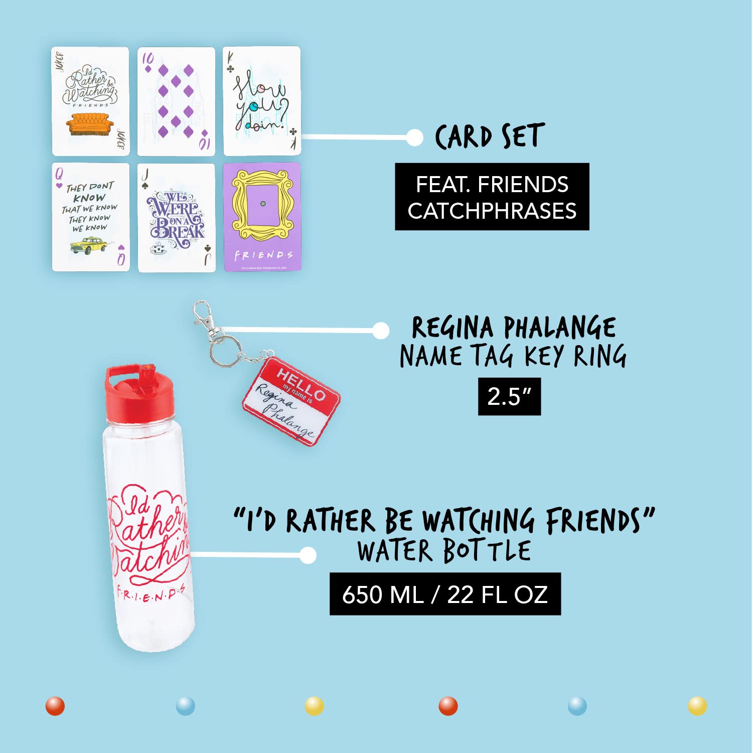 Paladone Friends Fan-Geschenkset Box mit Flasche Notizbuch