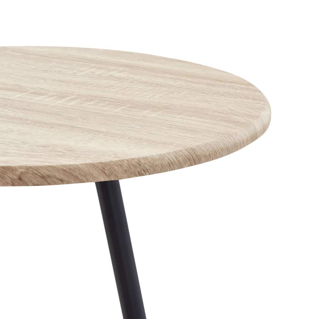 vidaXL Möbel Bartisch Schwarz 60x107,5cm MDF Stahl