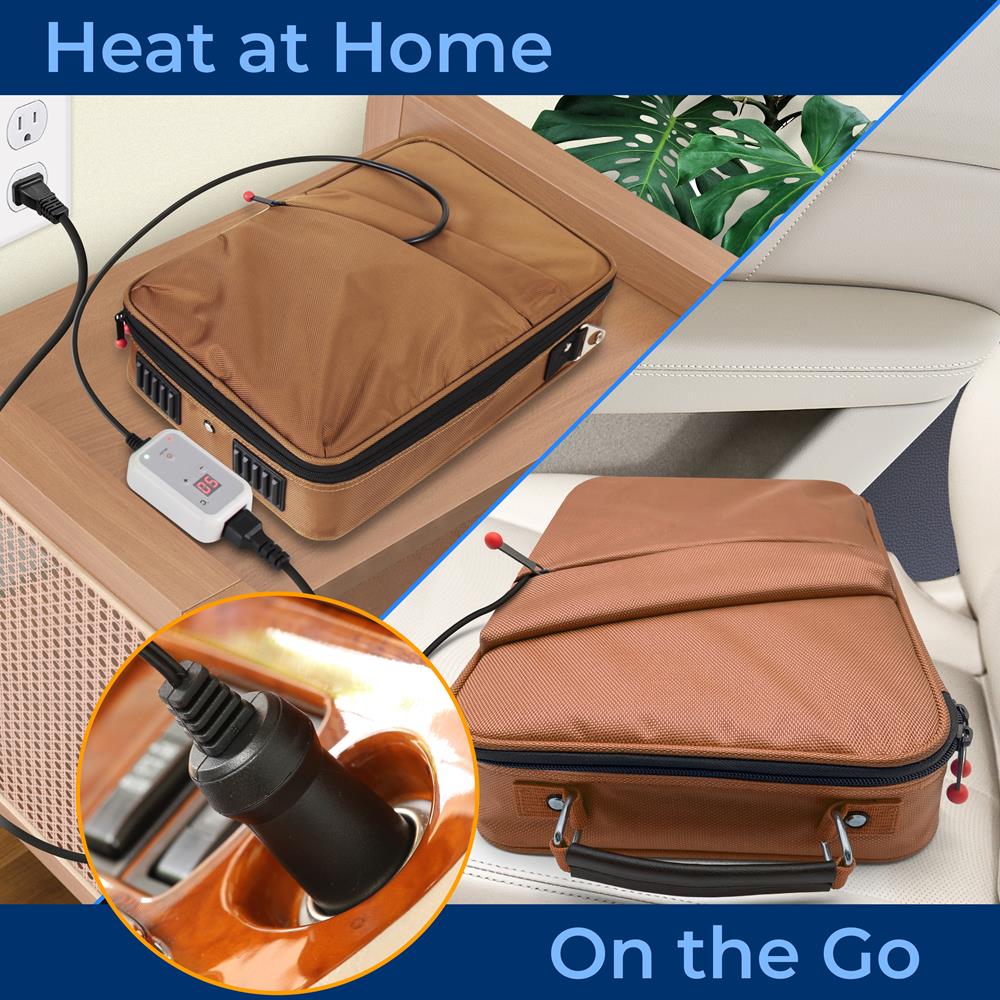 Serenelife Massage Hot Stone Set 12 Basaltsteine mit Tasche