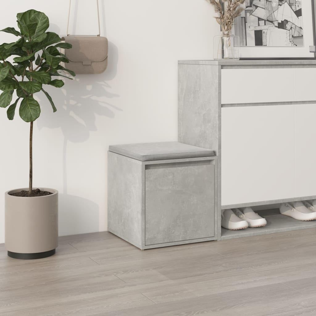 vidaXL Schubladenbox Aufbewahrungsbox Betongrau Holzwerkstoff