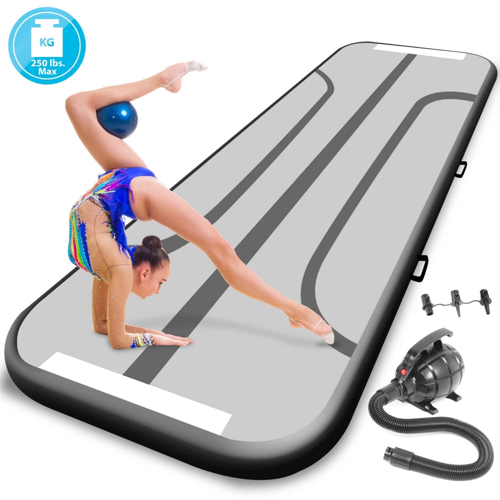 Serenelife Fitness Turnmatte aufblasbar Blau 4m 10cm
