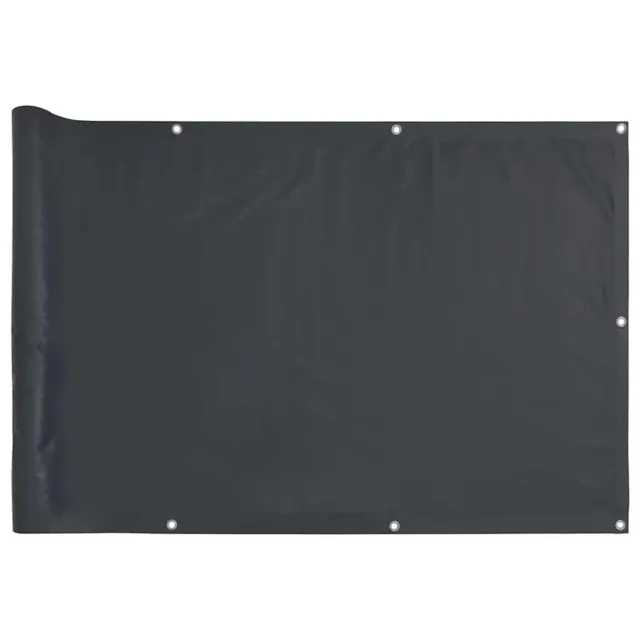 vidaXL Heim & Garten Sichtschutz Anthrazit PVC 700x90cm Ösen