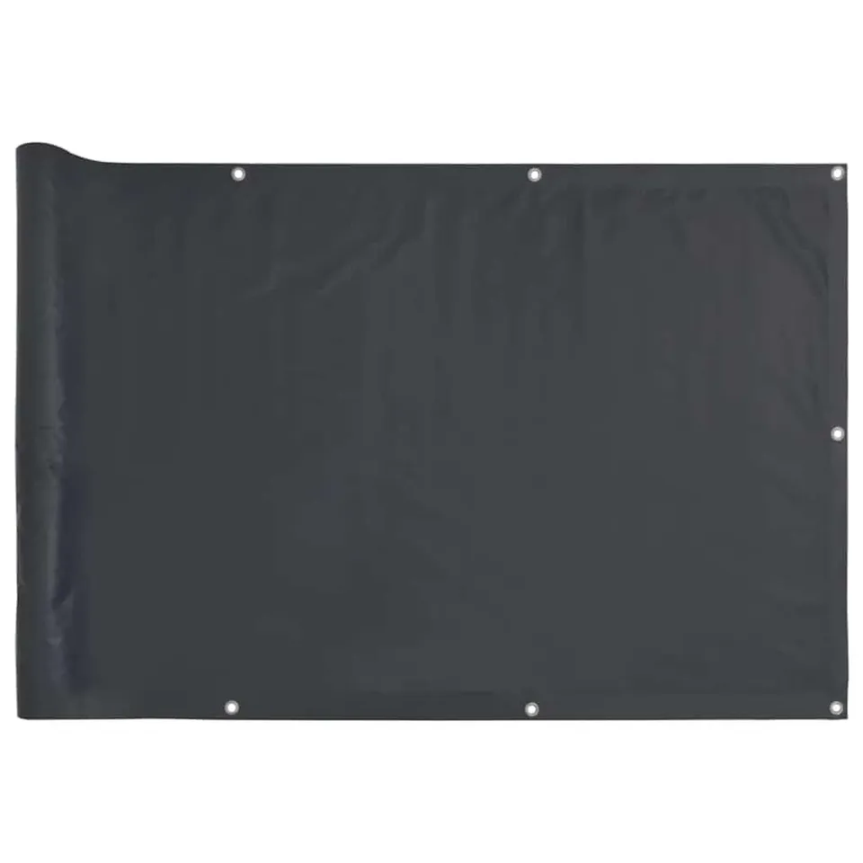 vidaXL Heim & Garten Sichtschutz Anthrazit PVC 700x90cm Ösen