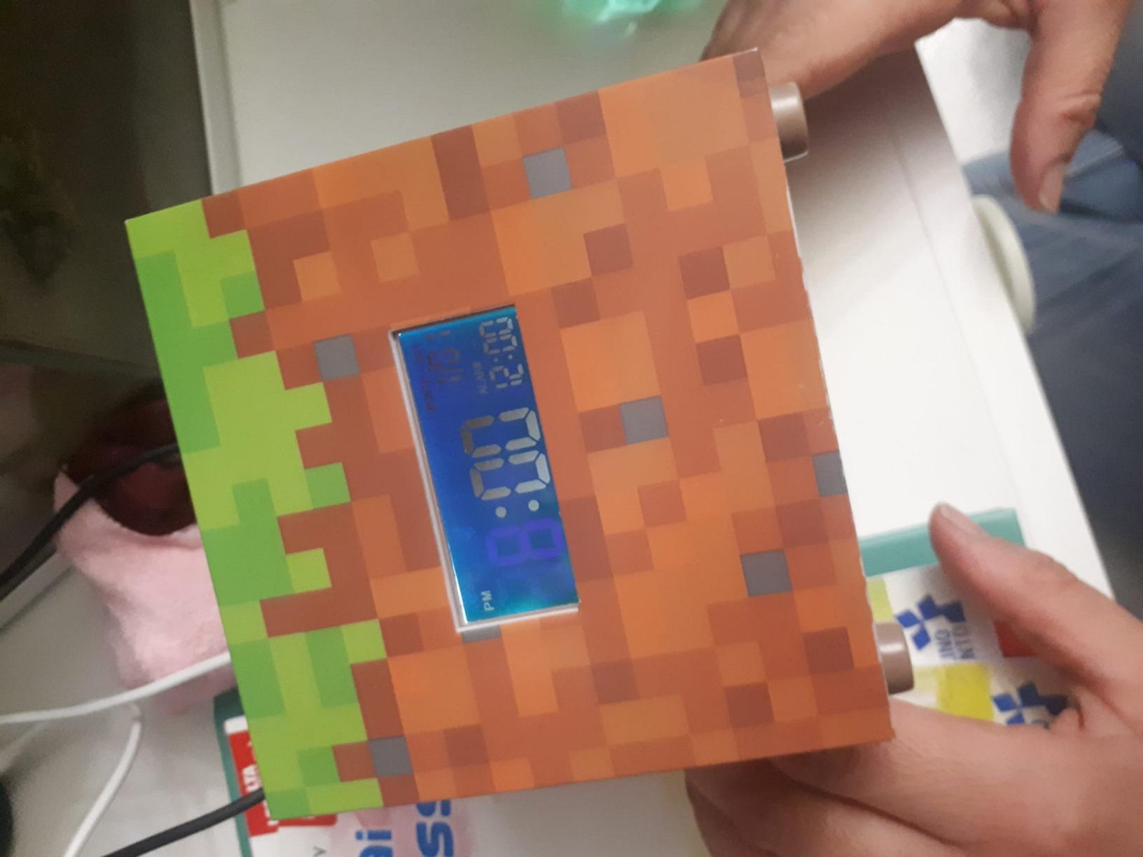Paladone Lighting Minecraft Grasblock Wecker Digital Leuchte