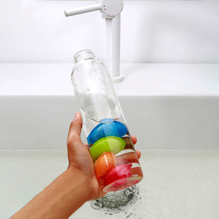 Kikkerland Home Bottle Scrubbies Flaschenschwamm 4er Set