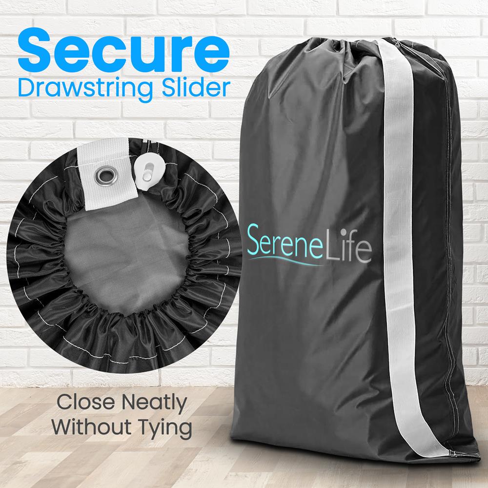 Serenelife Wäschesack Nylon mit Kordelzug Waschbar