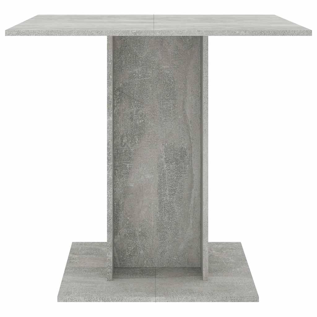 vidaXL Esstisch 80x80x75 cm Betongrau Holzwerkstoff