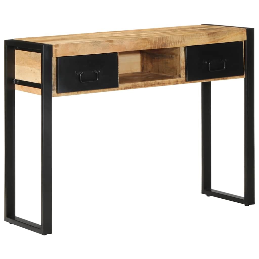 vidaXL Konsolentisch 100x35x75 Mango Massivholz mit Schubladen