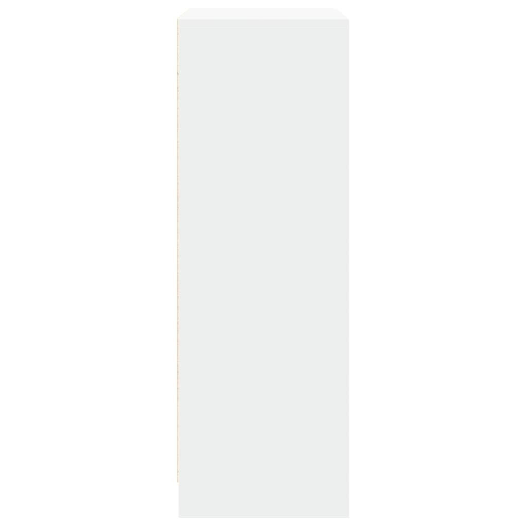 vidaXL LED-Sideboard Weiß 77x34x100 cm Holzwerkstoff RGB