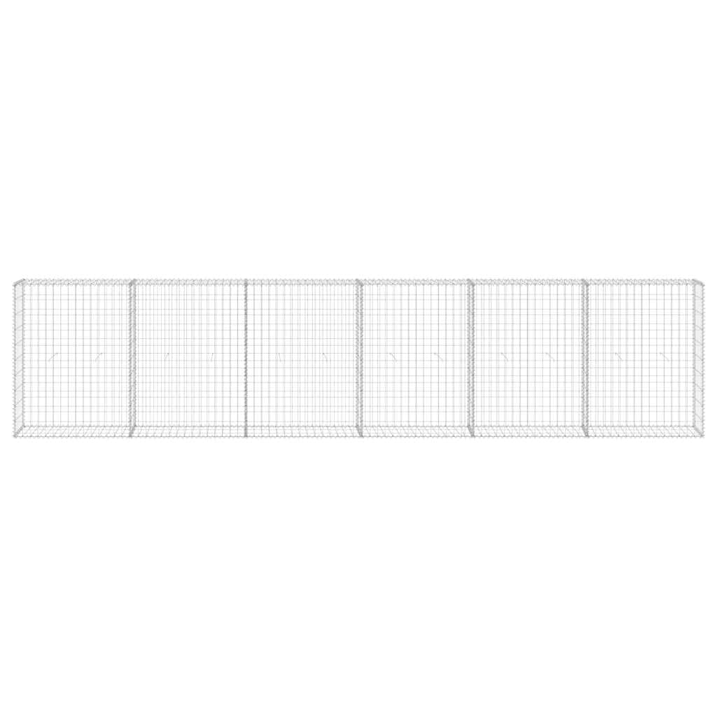 vidaXL Heim & Garten Gabionenwand Gabione 300x30x100 Stahl