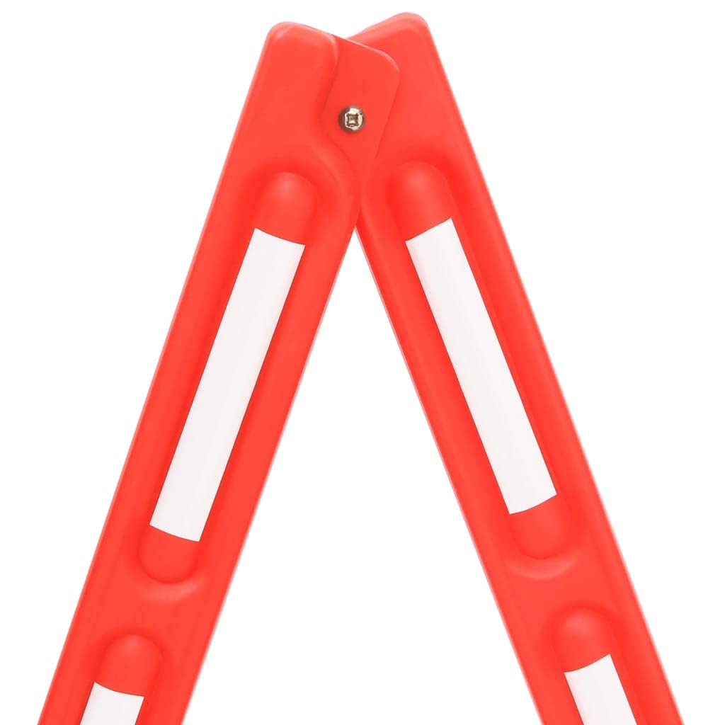 vidaXL Verkehrsschranke faltbar rot 210x50x105 cm PE