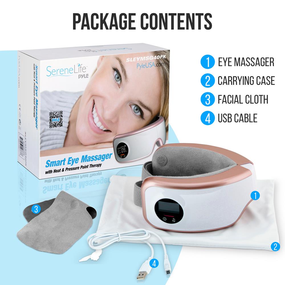 Serenelife Massage SLEYMSG40 Augenmassagegerät Musik